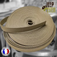 Sangle 25 mm kaki au mètre