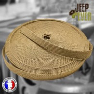 Sangle 25 mm sable au mètre